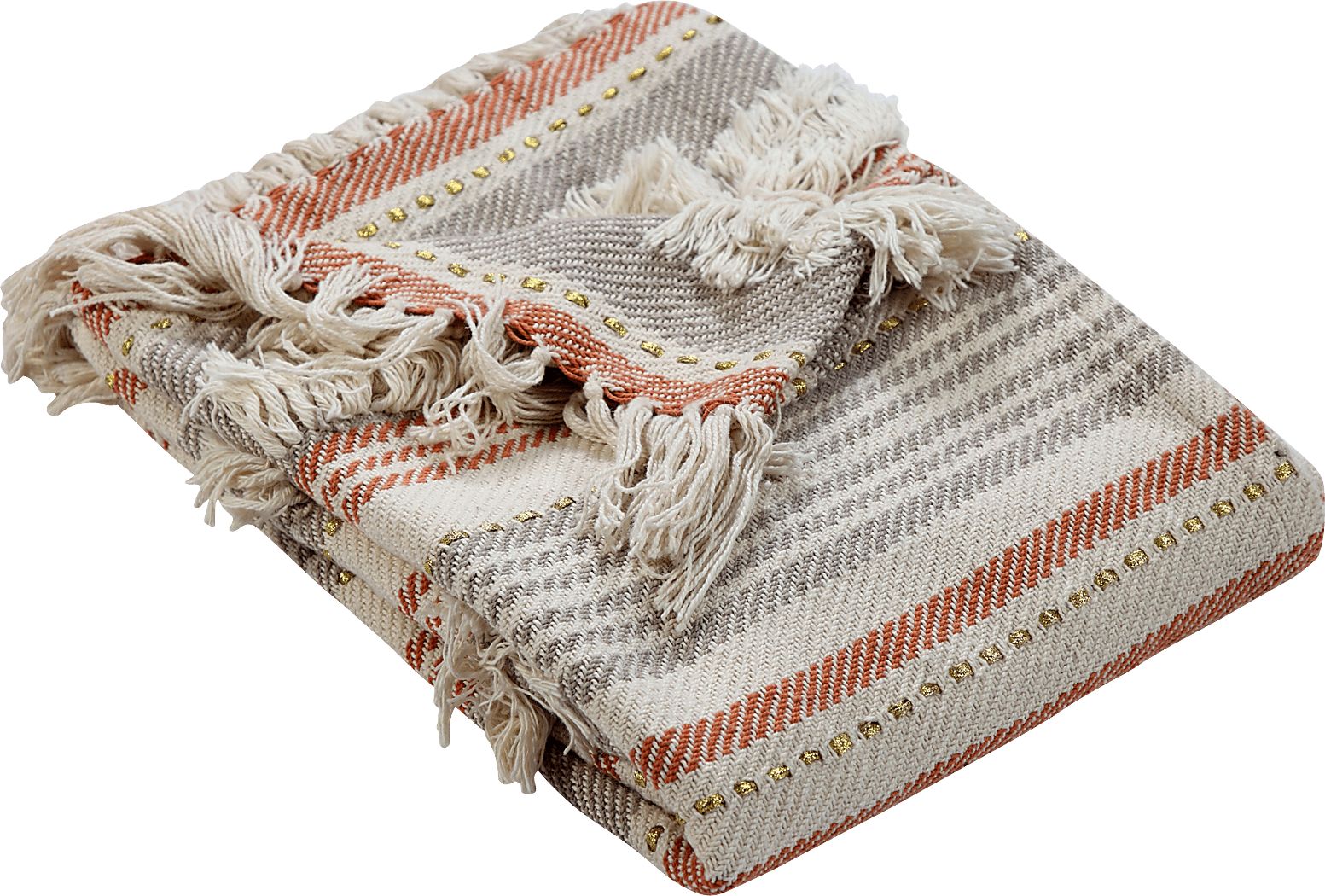 Brownbury Beige Throw Blanket