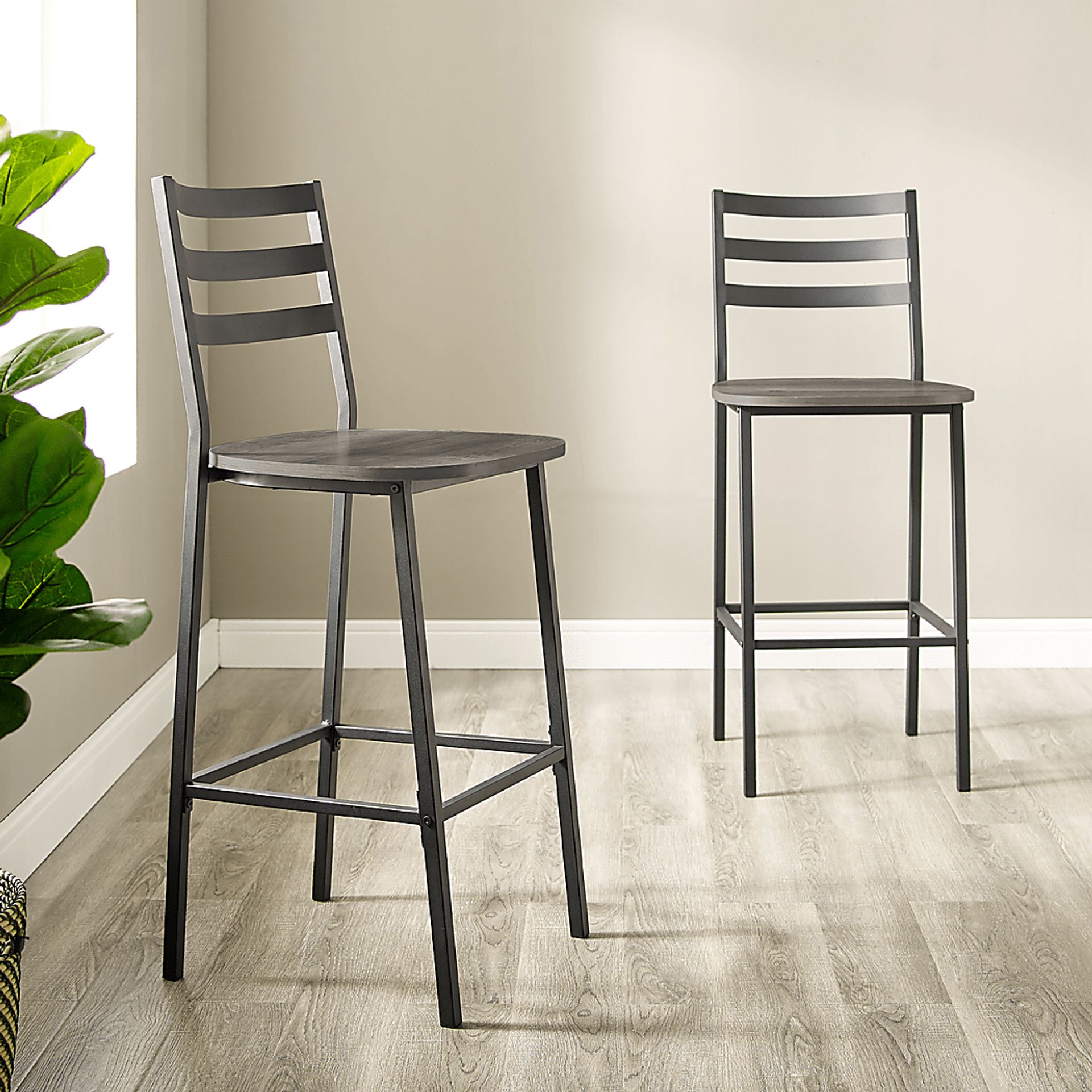 Brownsboro Gray Counter Height Stool, Set of 2 - Image 4