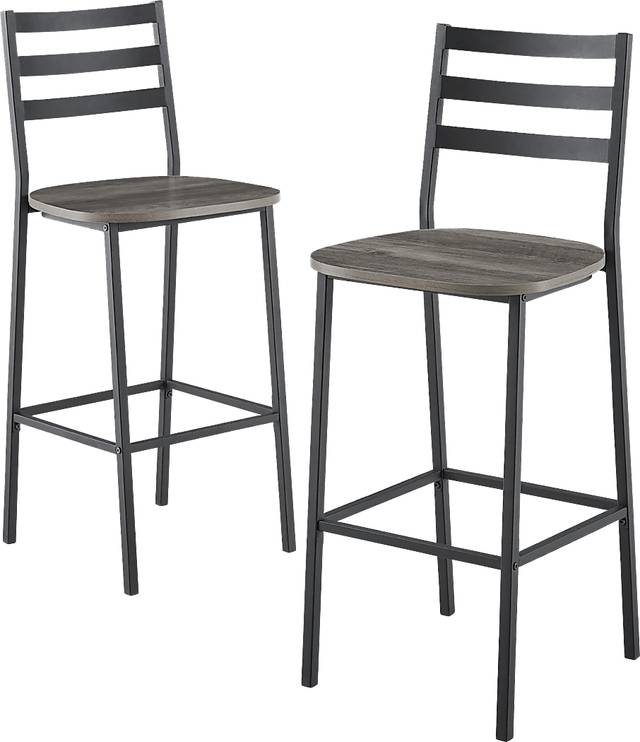 Brownsboro Gray Counter Height Stool, Set of 2 - Thumbnail - Image 1