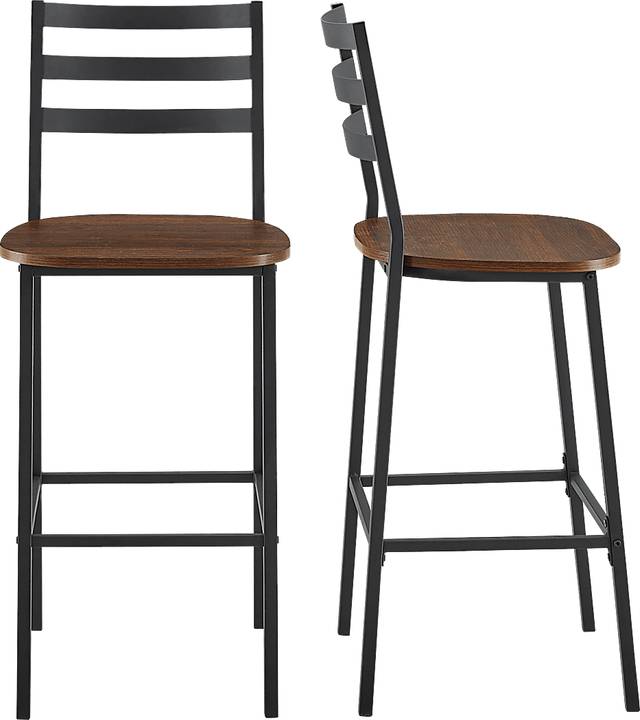 Brownsboro Walnut Counter Height Stool, Set of 2 - Thumbnail - Image 2