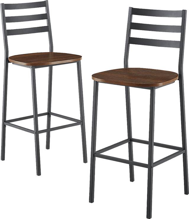 Brownsboro Walnut Counter Height Stool, Set of 2 - Thumbnail - Image 1