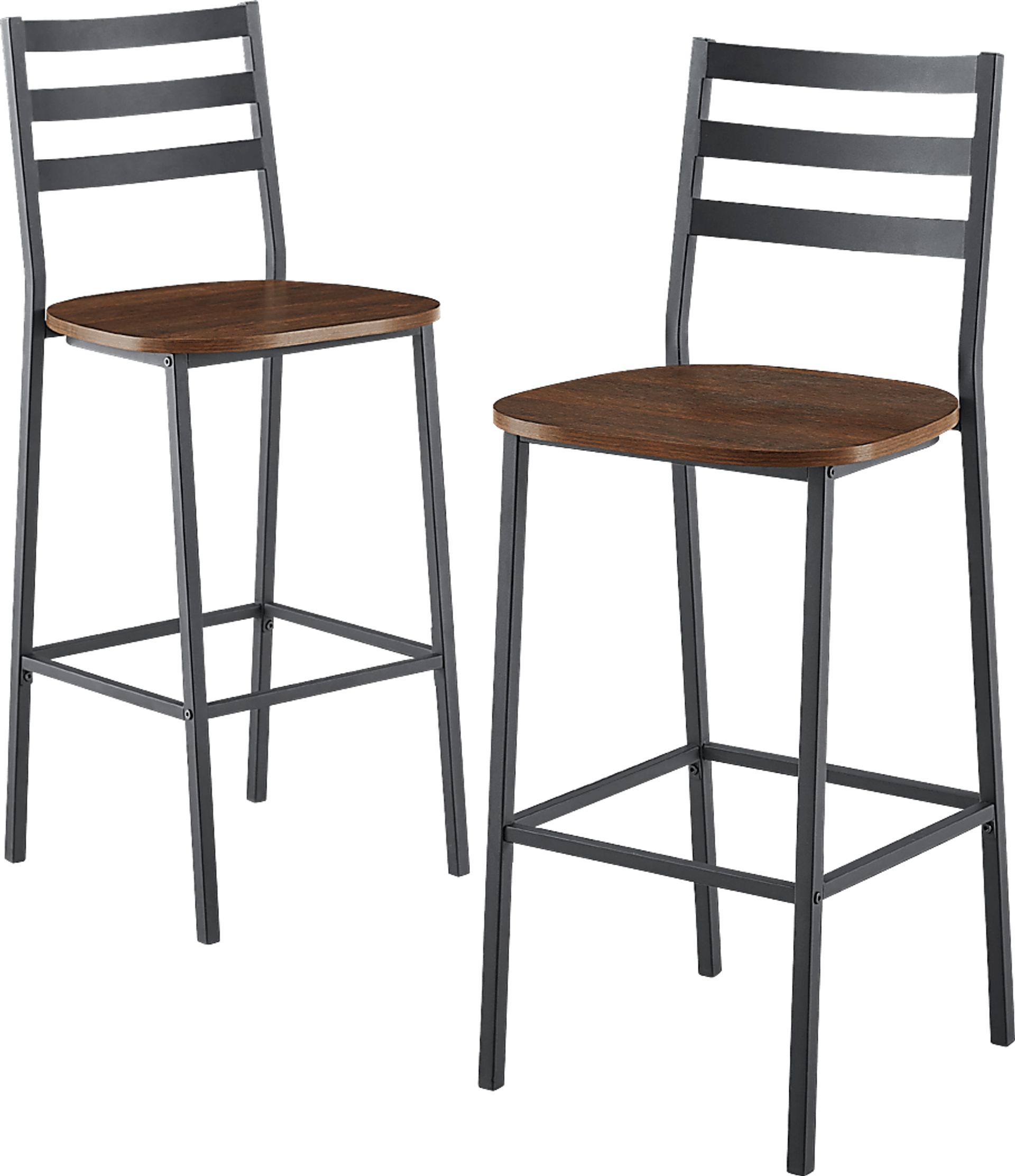 Brownsboro Walnut Counter Height Stool, Set of 2 - Image 1