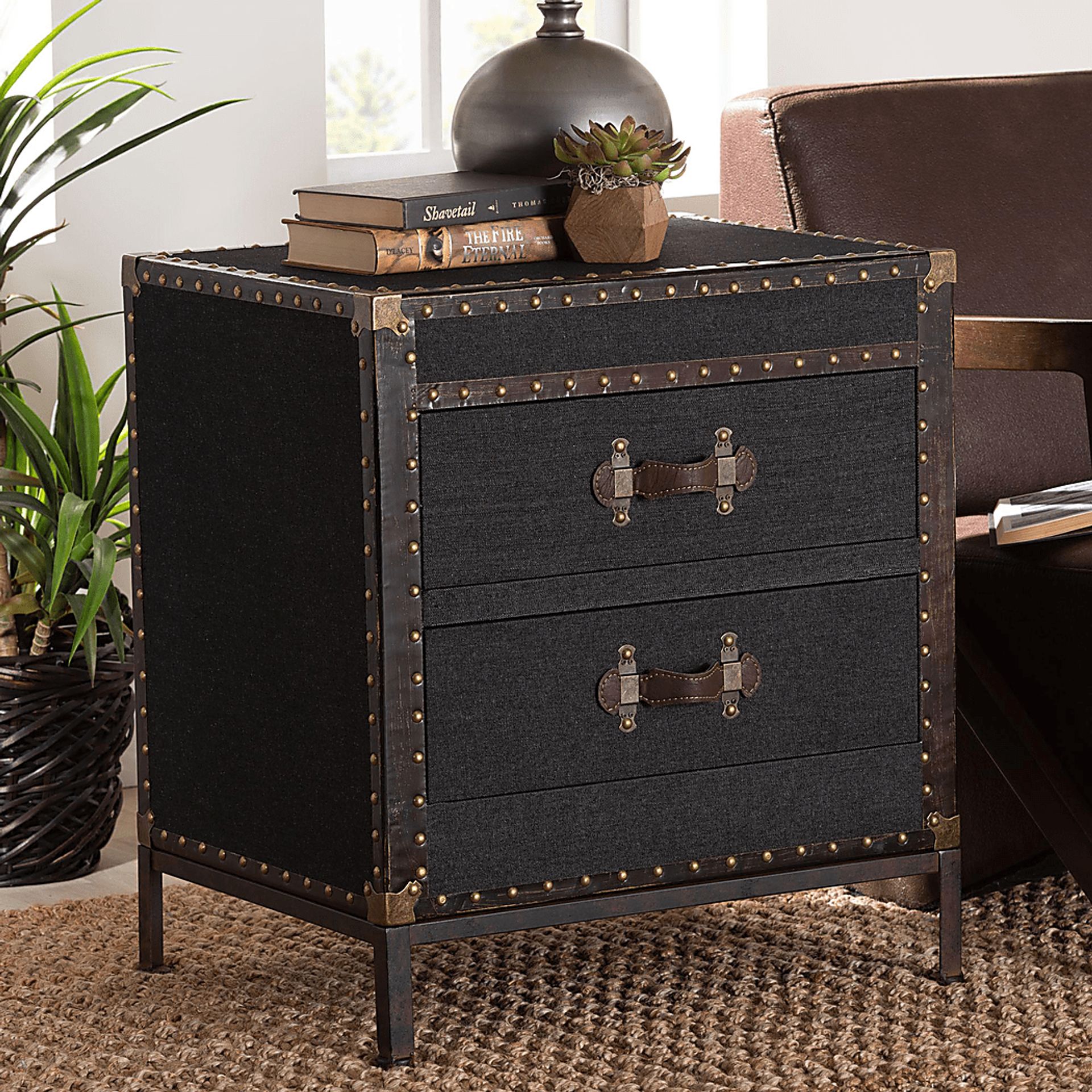 Brownsy I Black End Table - Image 2