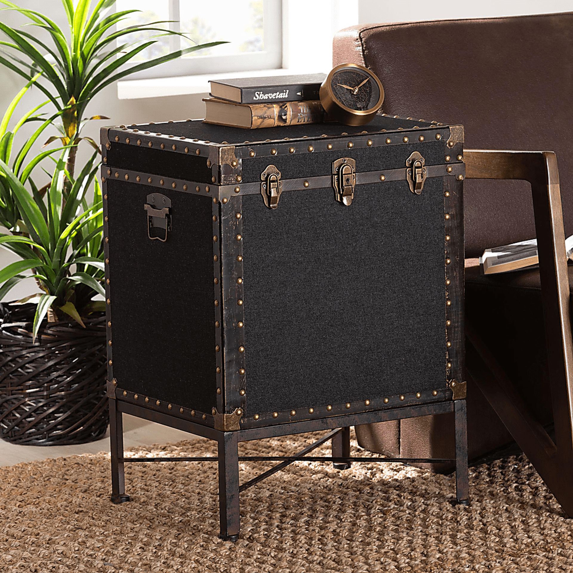 Brownsy II Black End Table - Image 2