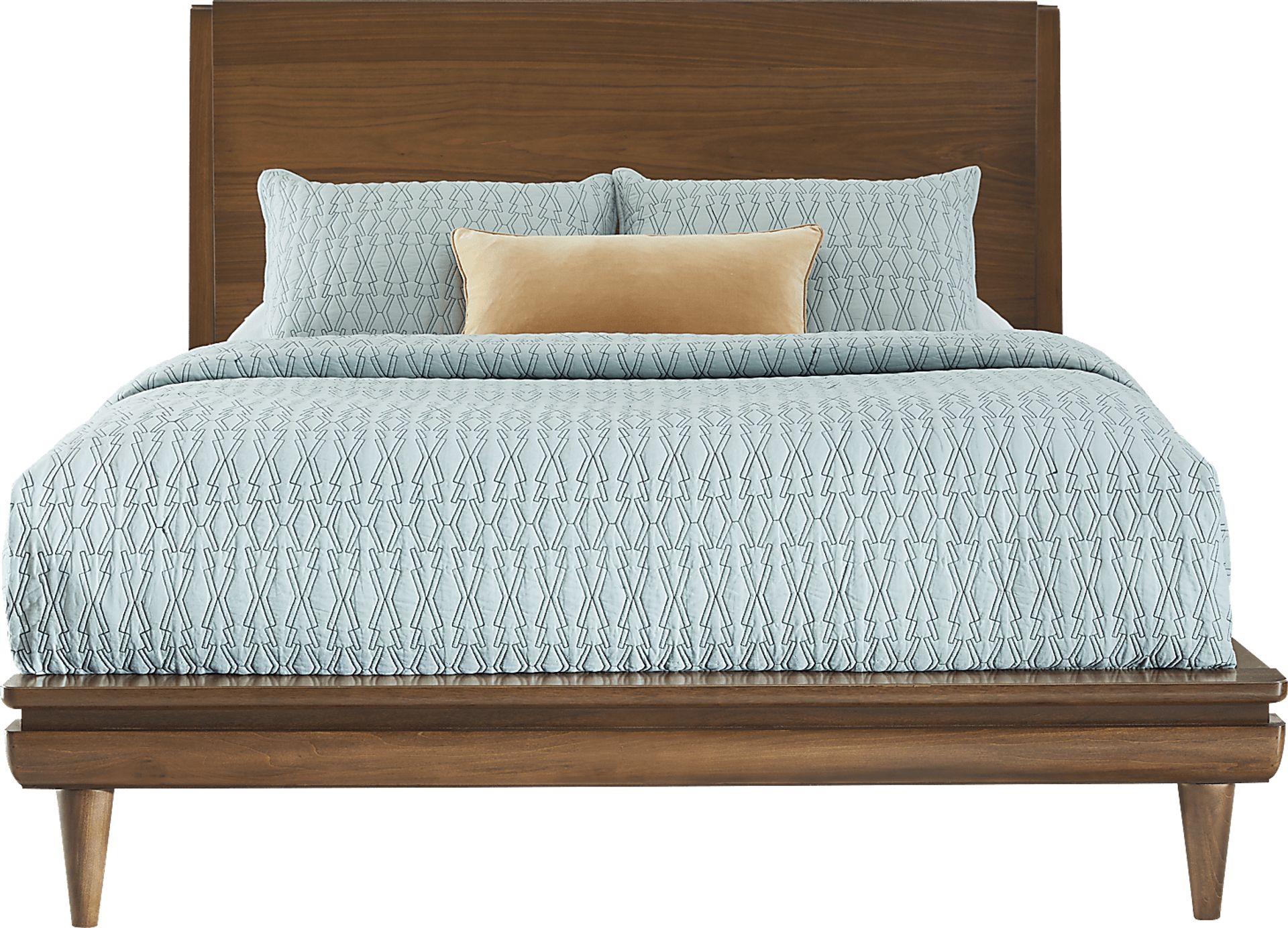 Broxbern Walnut 5 Pc King Platform Bedroom - Image 2