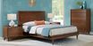 Broxbern Walnut Dark Wood 3 Pc King Platform Bed - Rooms To Go