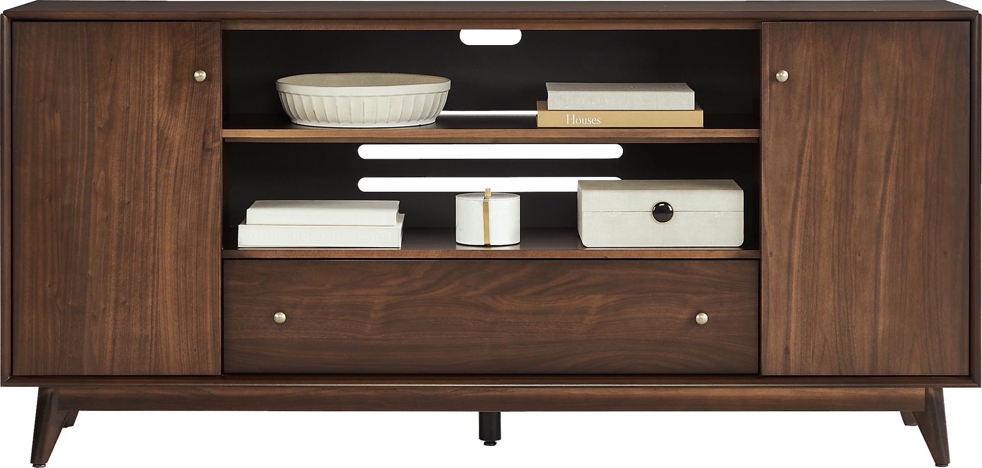 Broxbern Walnut 76 in. Console - Image 3