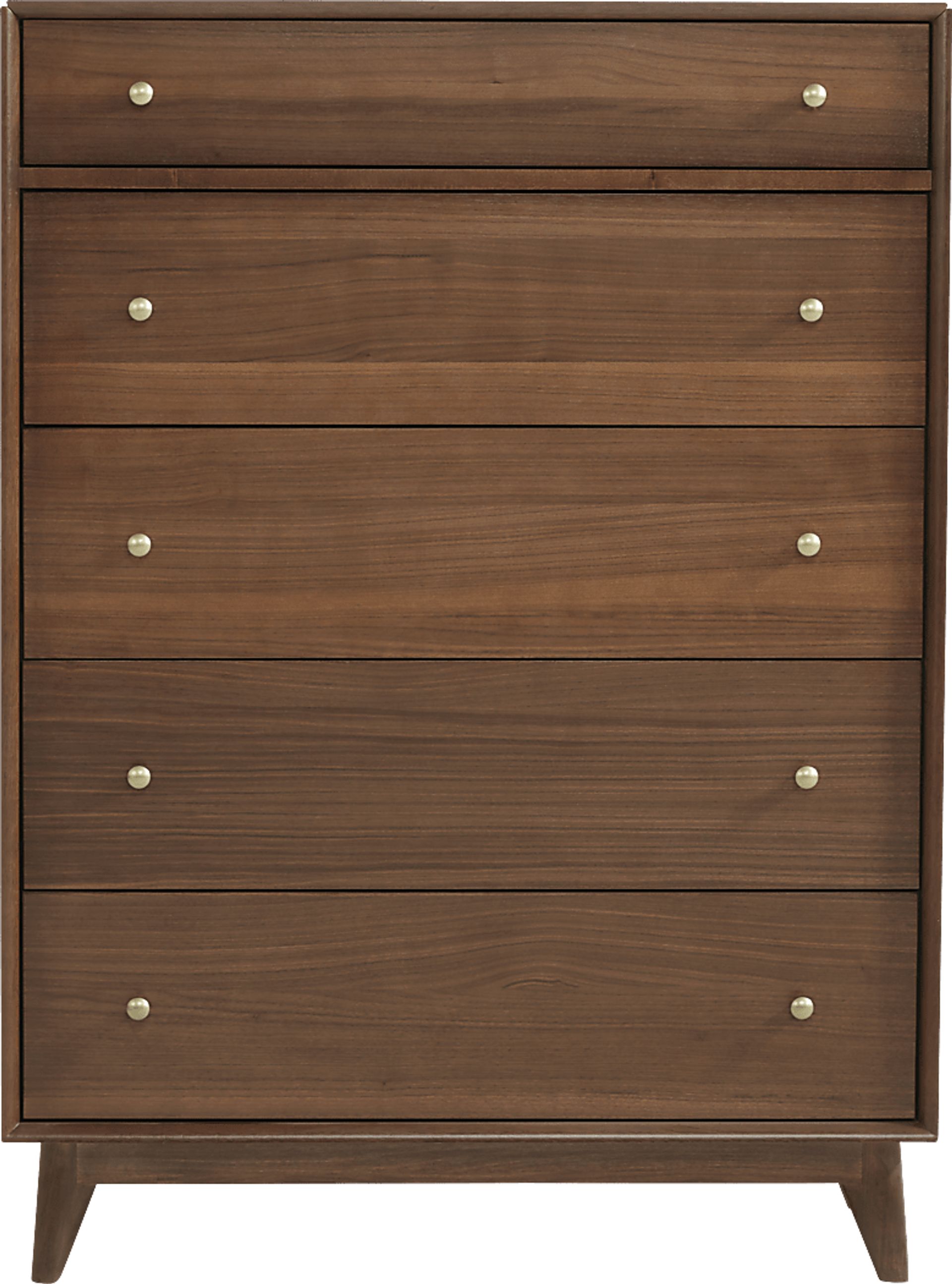 Broxbern Walnut 5 Pc King Upholstered Bedroom - Image 6