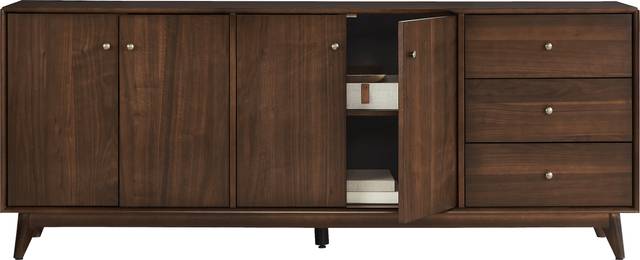 Broxbern Walnut Credenza - Thumbnail - Image 2