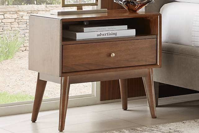 Broxbern Walnut Open Nightstand - Thumbnail - Image 2
