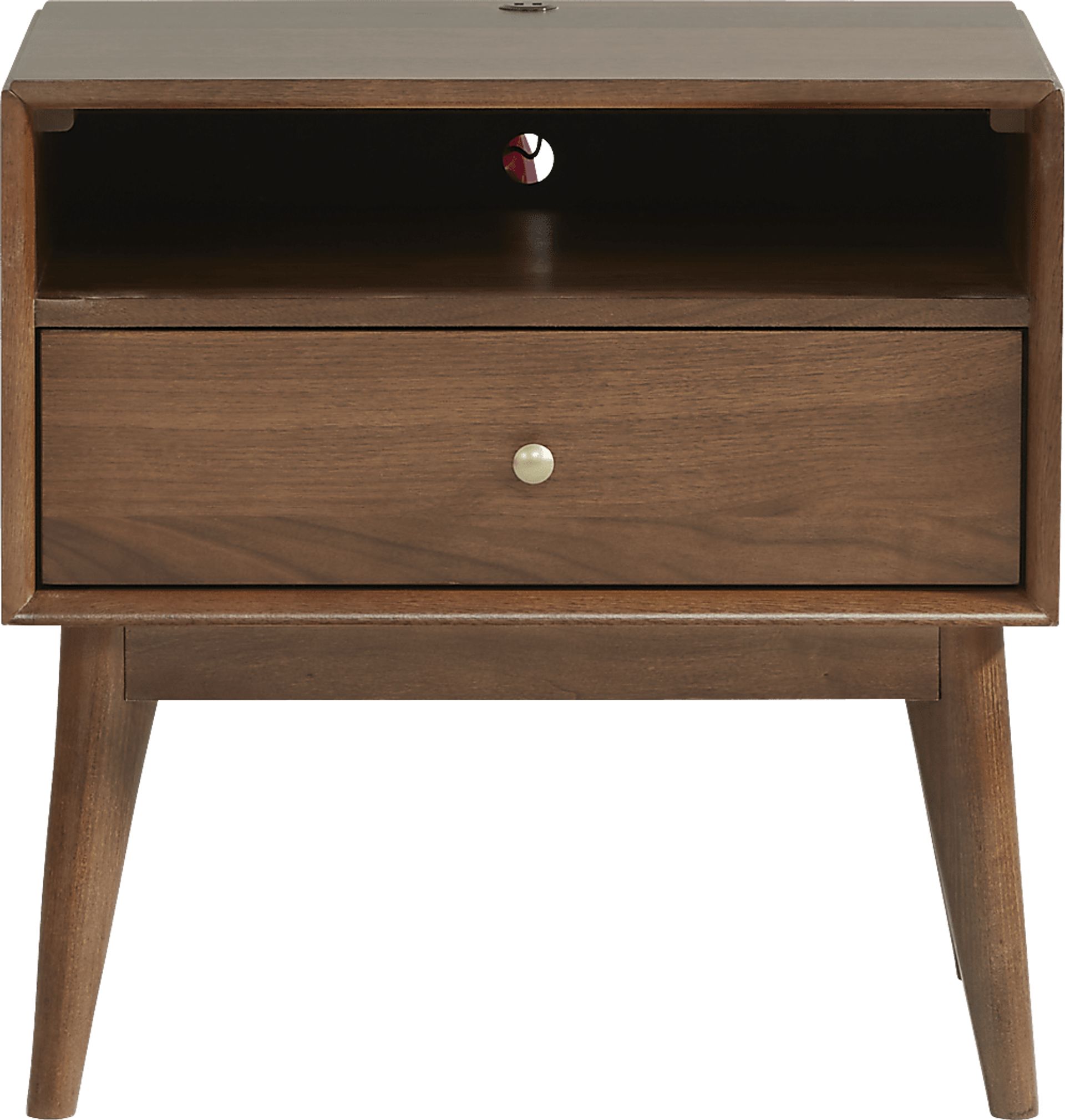 Broxbern Walnut Open Nightstand - Image 1