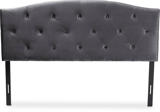 Broxbourne Gray Queen Upholstered Headboard - Thumbnail - Image 3
