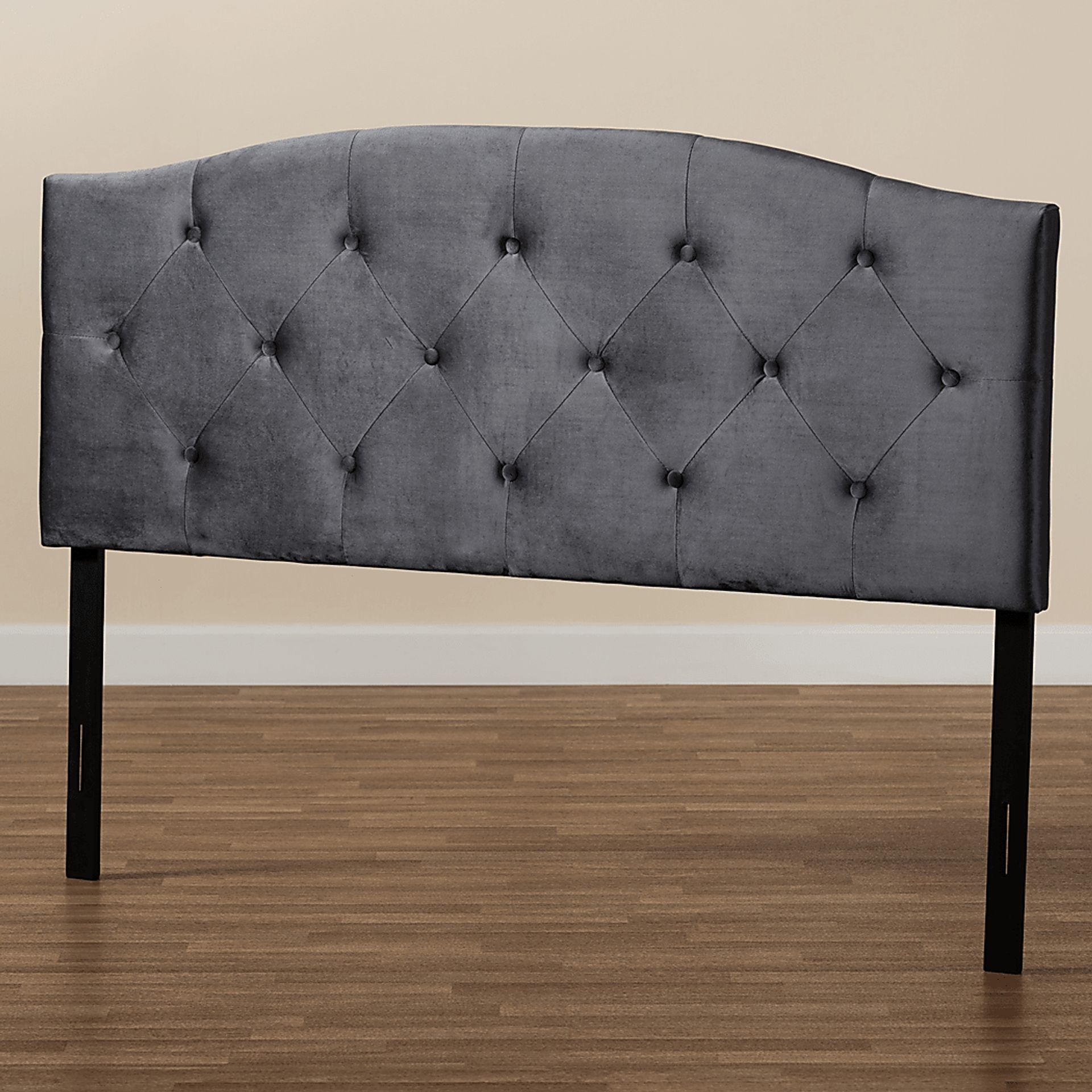 Broxbourne Gray Queen Upholstered Headboard - Image 6