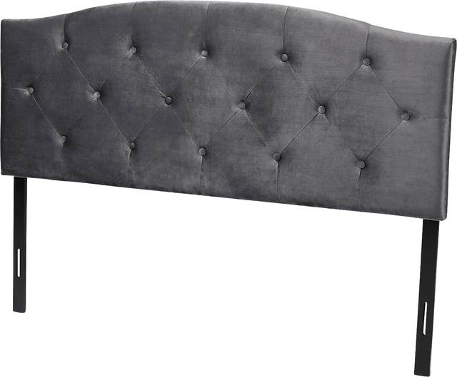 Broxbourne Gray Queen Upholstered Headboard - Thumbnail - Image 1