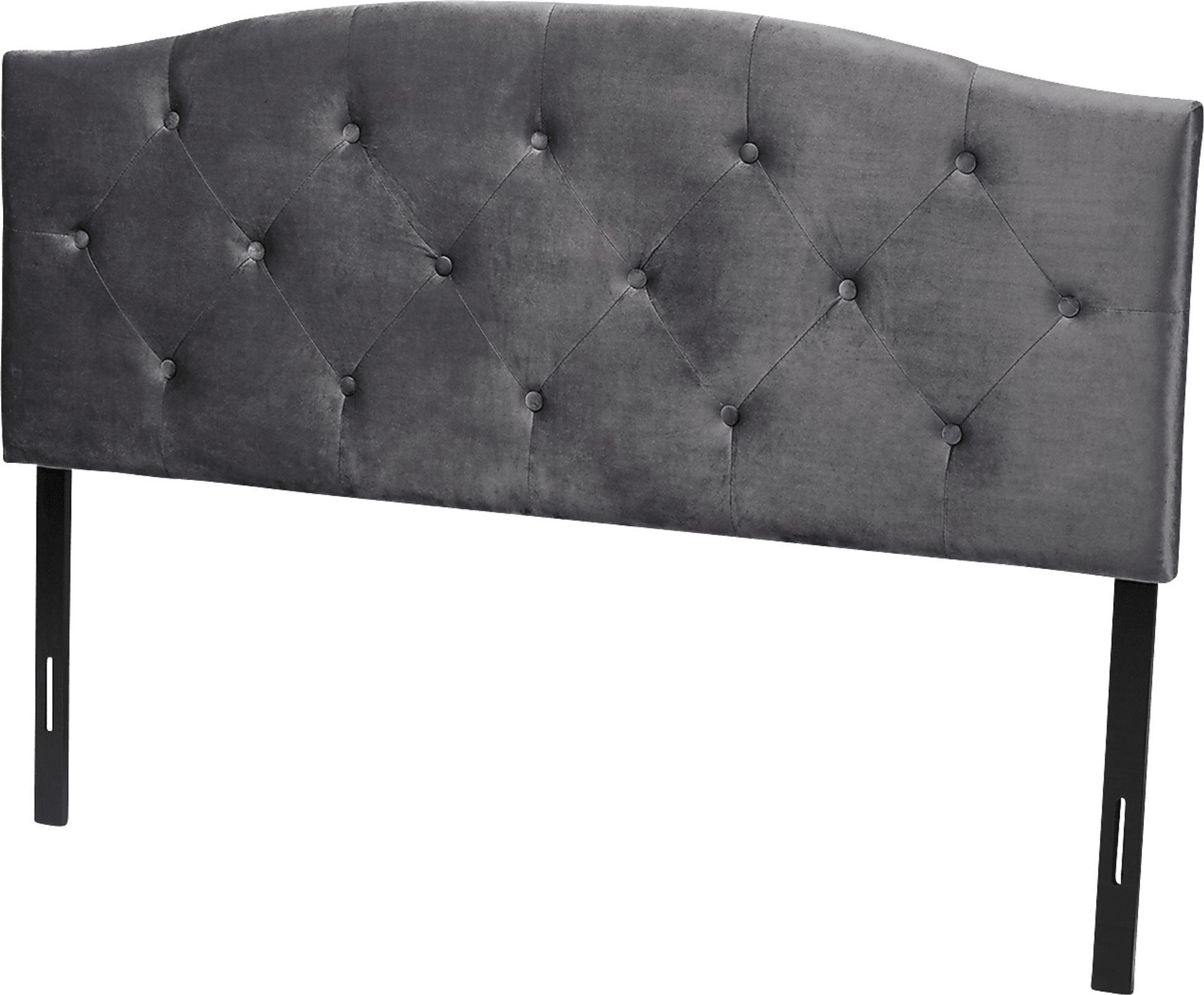 Broxbourne Gray Queen Upholstered Headboard - Image 1