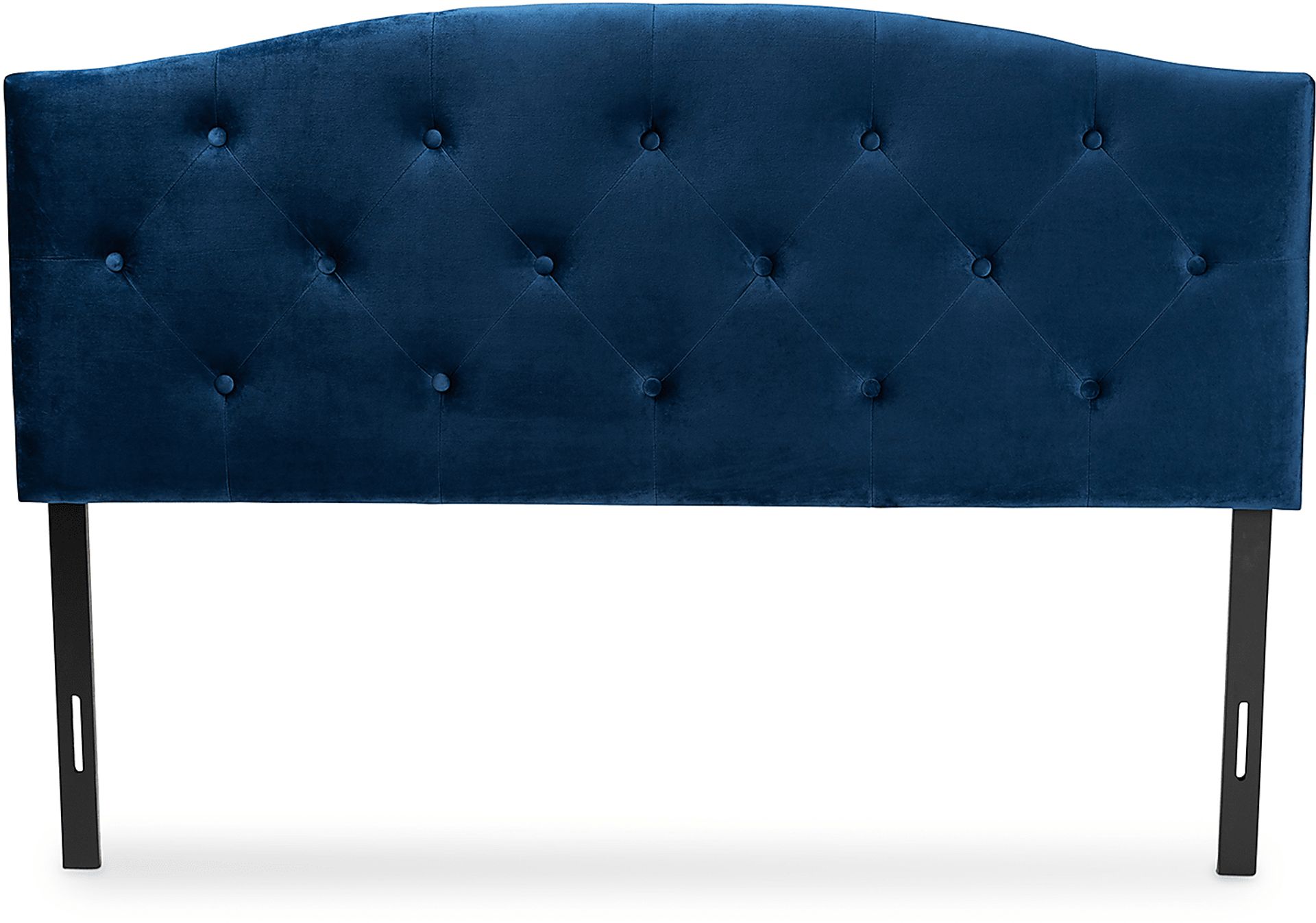 Broxbourne Navy Blue King Upholstered Headboard - Image 3