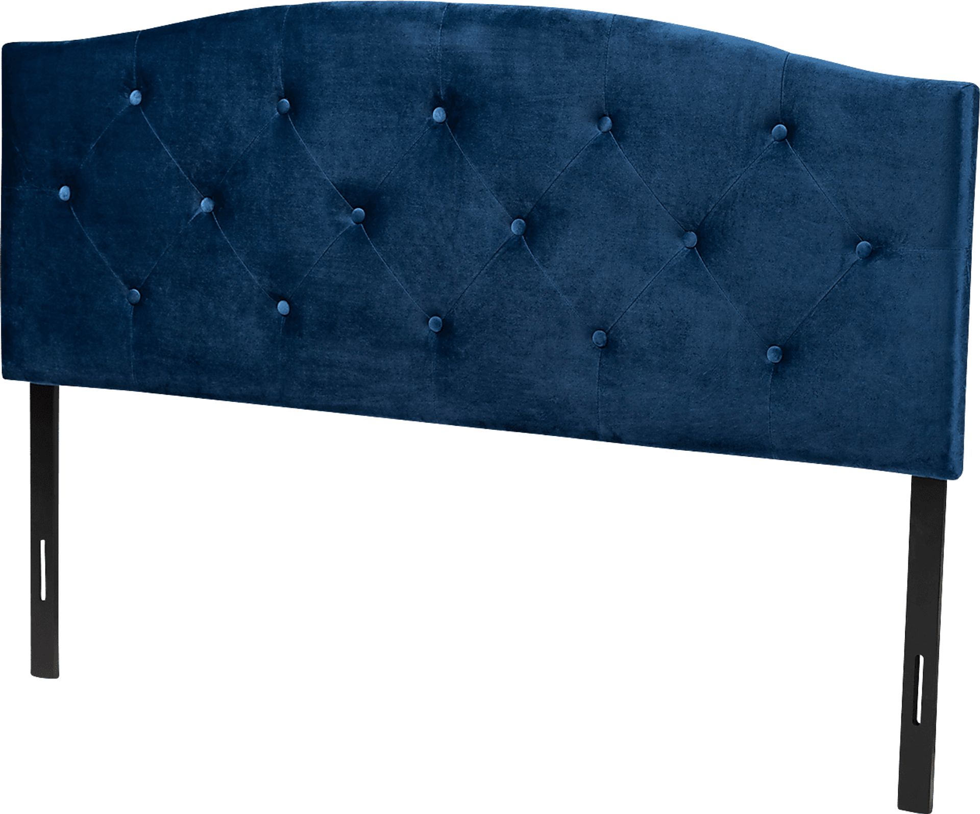 Broxbourne Navy Blue King Upholstered Headboard - Image 1