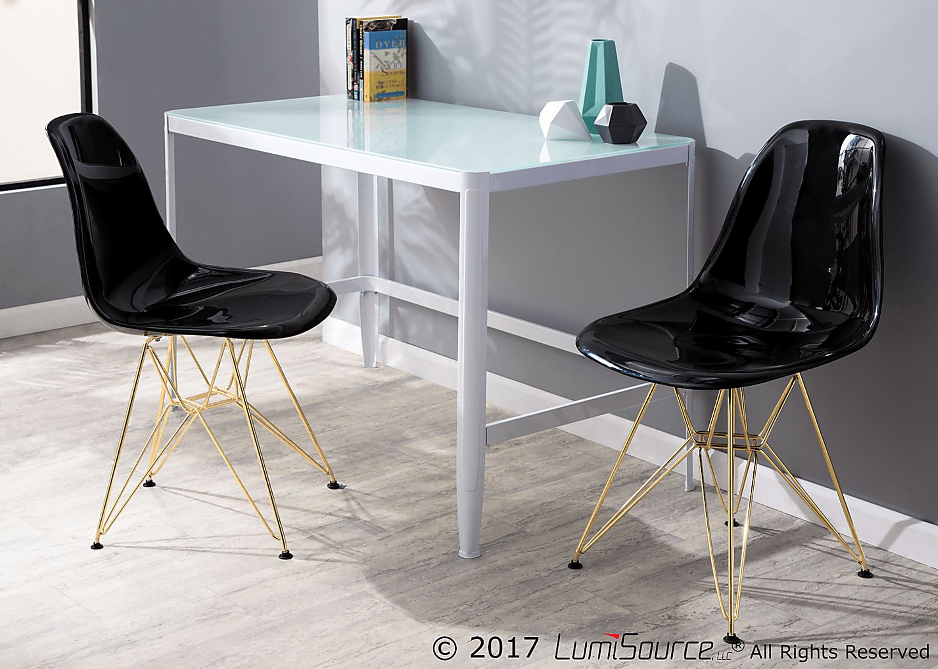 Broxton Black Dining Chair (Set of 2) - Image 3