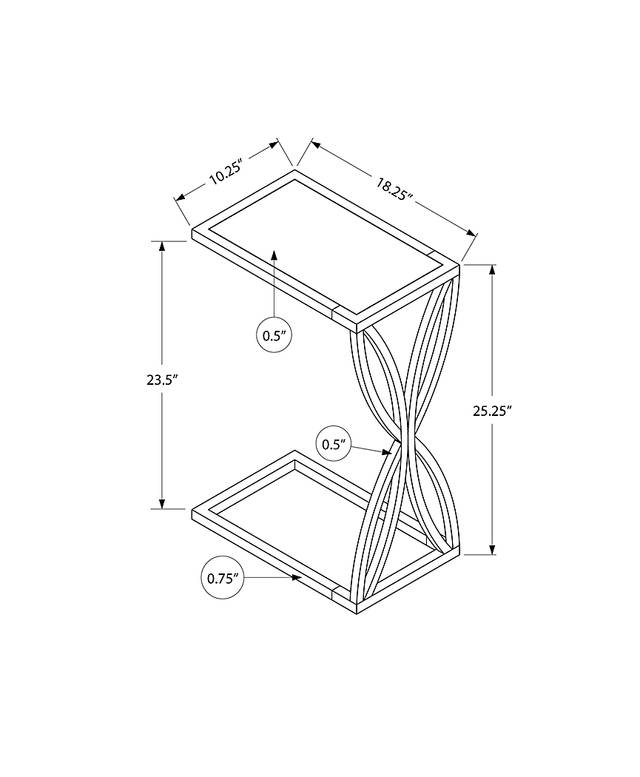 Bruegman White Accent Table - Thumbnail - Image 4