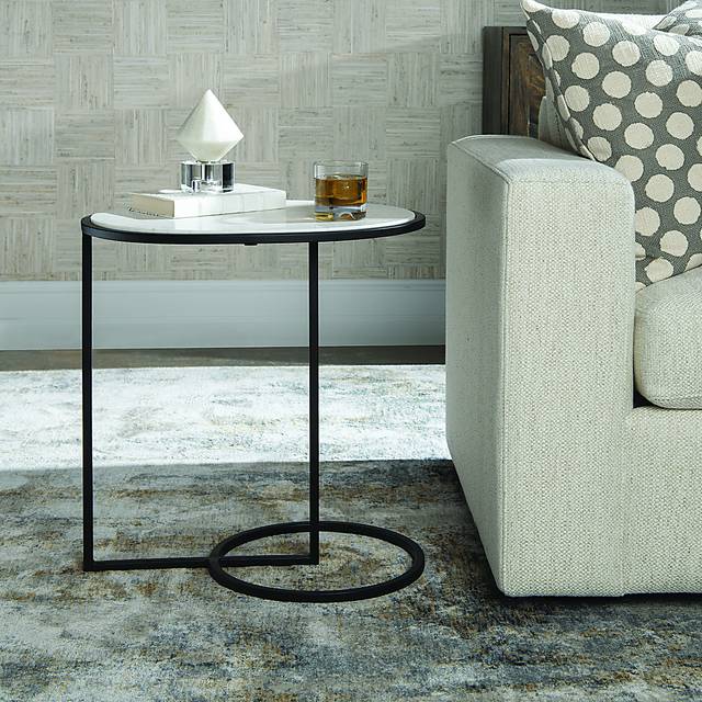 Bruhilde Black Accent Table - Thumbnail - Image 2