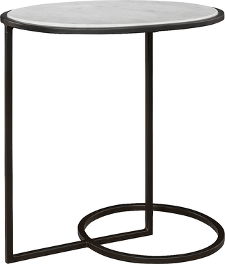 Bruhilde Black Accent Table