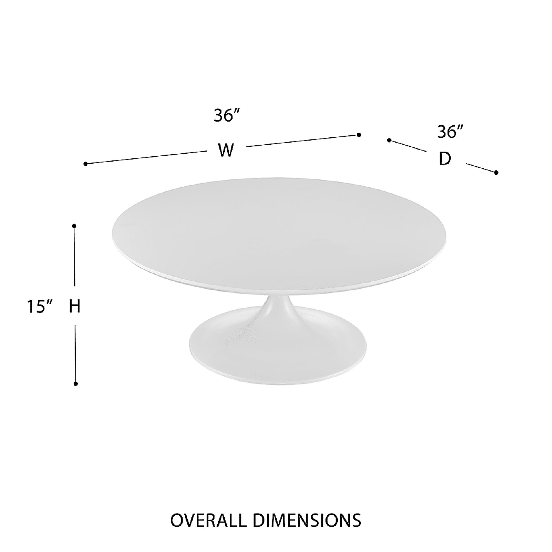 Bruine III White Cocktail Table - Image 4