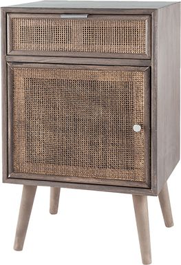 Brumana Gray 1 Drawer Accent Cabinet