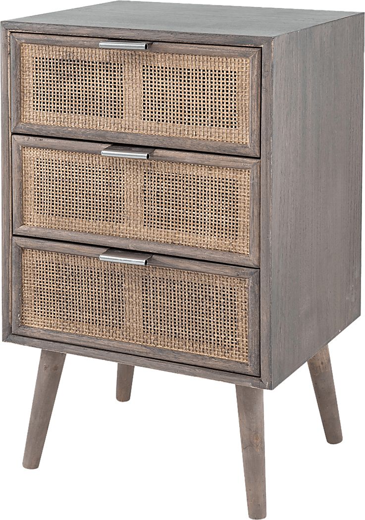 Brumana Gray 3 Drawer Accent Cabinet