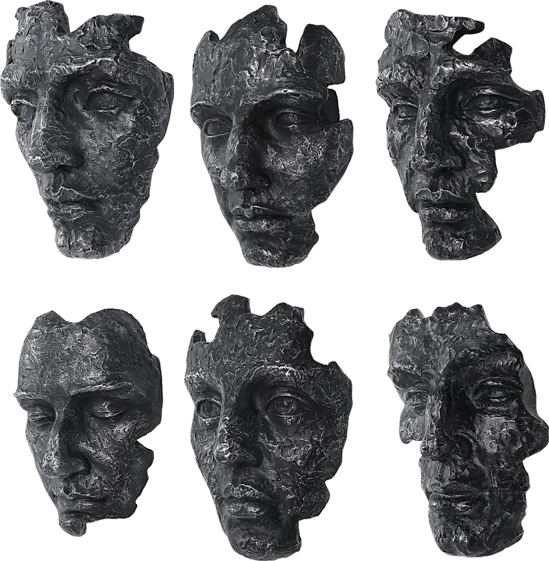 Brummi Gray Wall Decor, Set of 6 - Image 4