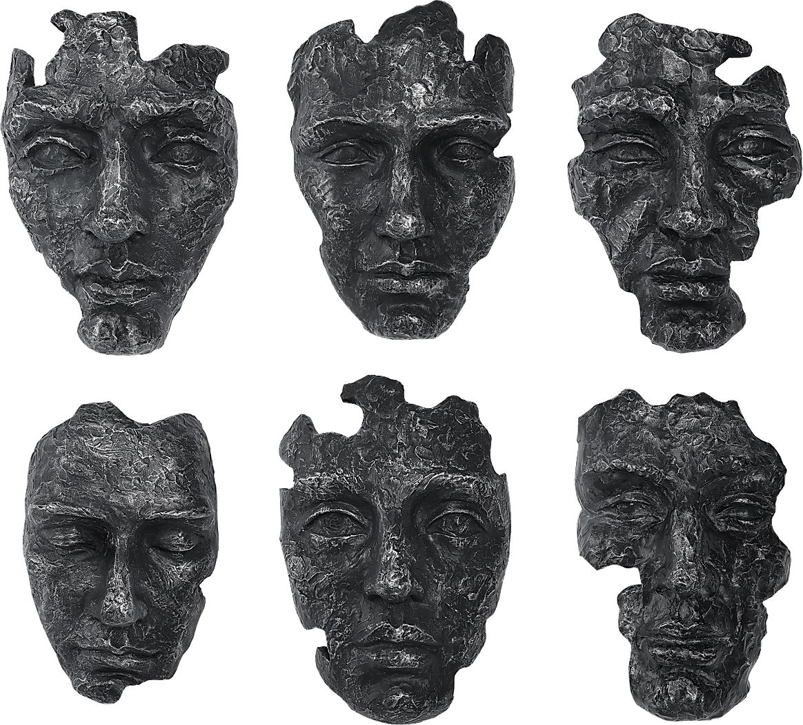 Brummi Gray Wall Decor, Set of 6