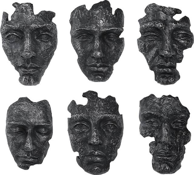 Brummi Gray Wall Decor, Set of 6 - Thumbnail - Image 1