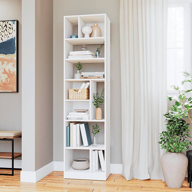 Brundrette I White Bookcase - Thumbnail - Image 2