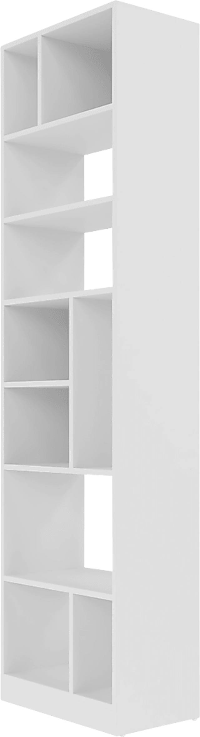 Brundrette I White Bookcase - Thumbnail - Image 4