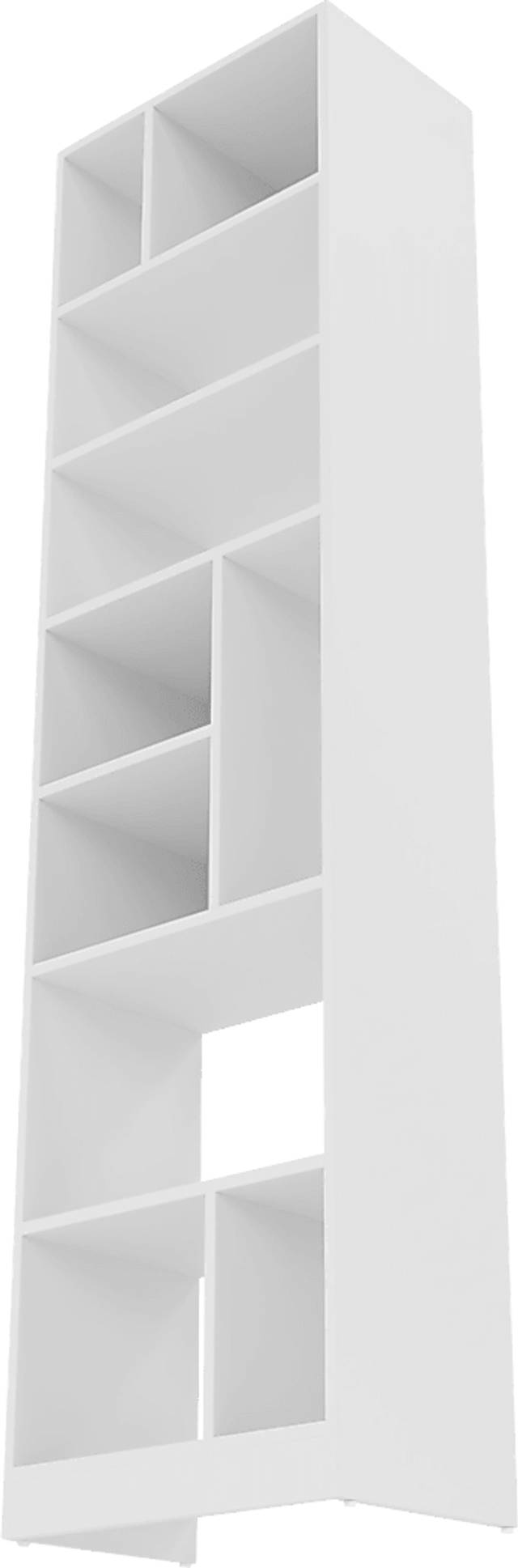 Brundrette I White Bookcase - Thumbnail - Image 5