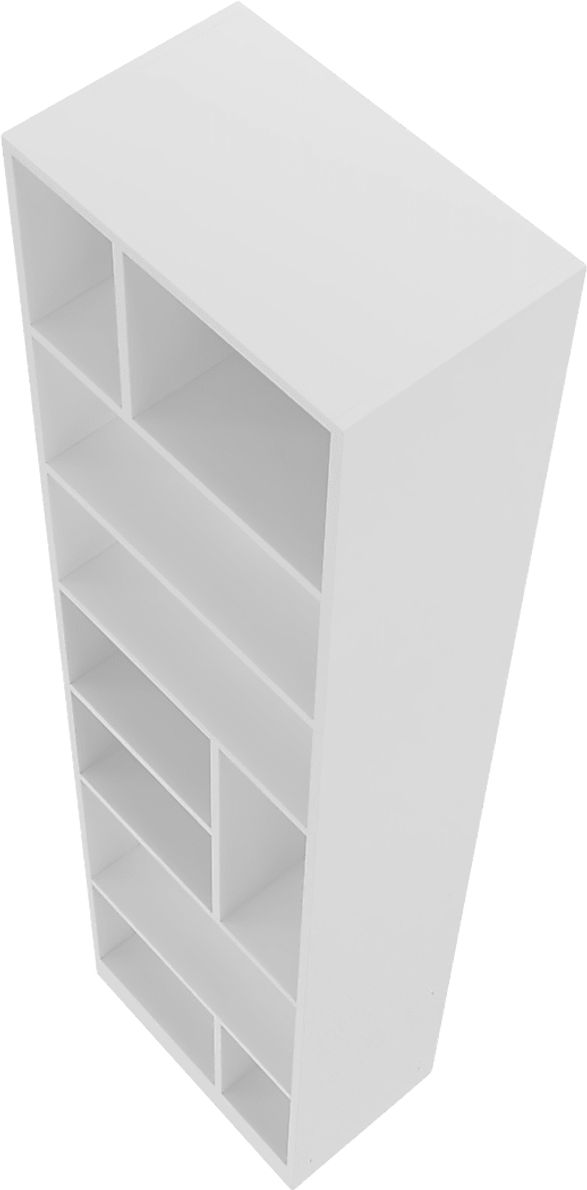 Brundrette I White Bookcase