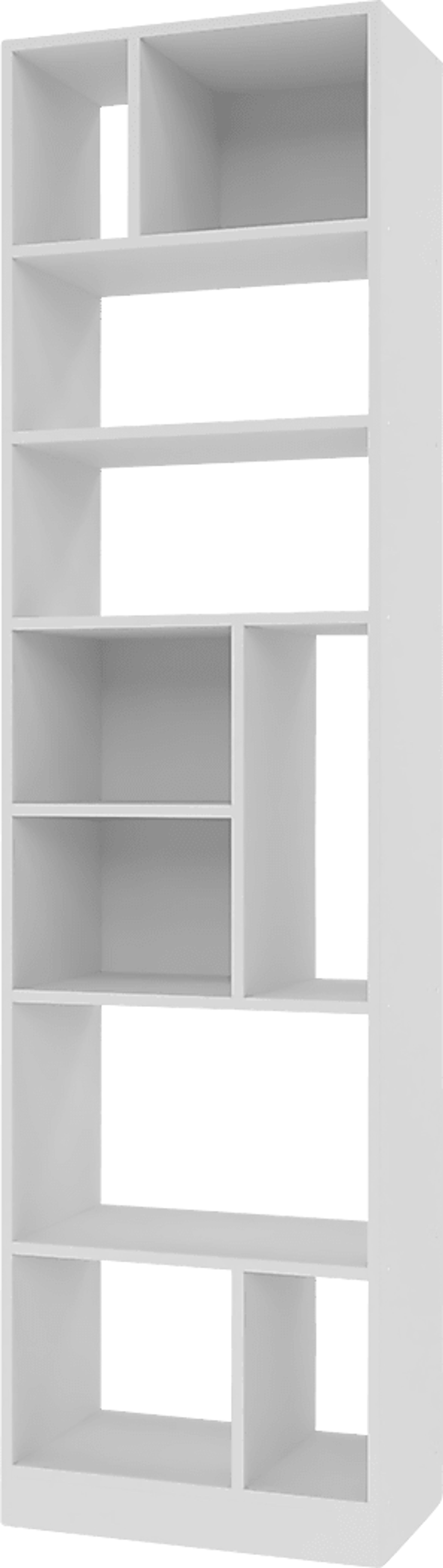 Brundrette I White Bookcase - Image 1