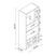 Brundrette II White Bookcase