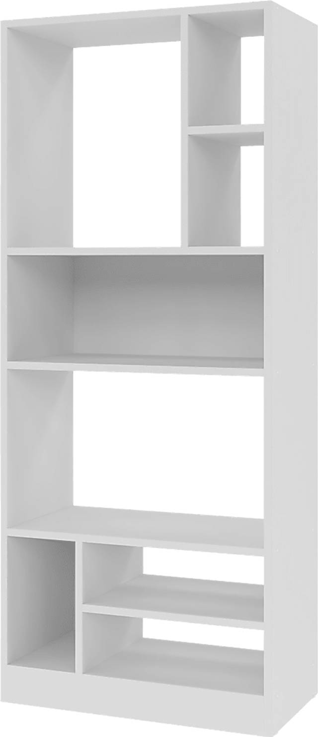 Brundrette II White Bookcase - Thumbnail - Image 1