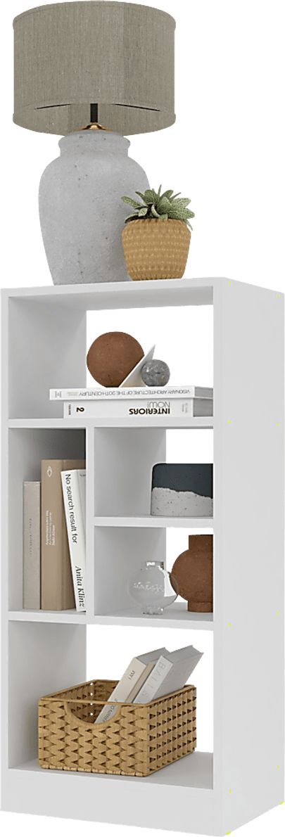 Brundrette III White Bookcase
