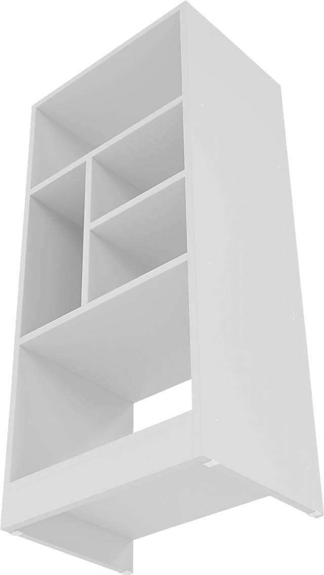 Brundrette III White Bookcase - Thumbnail - Image 6