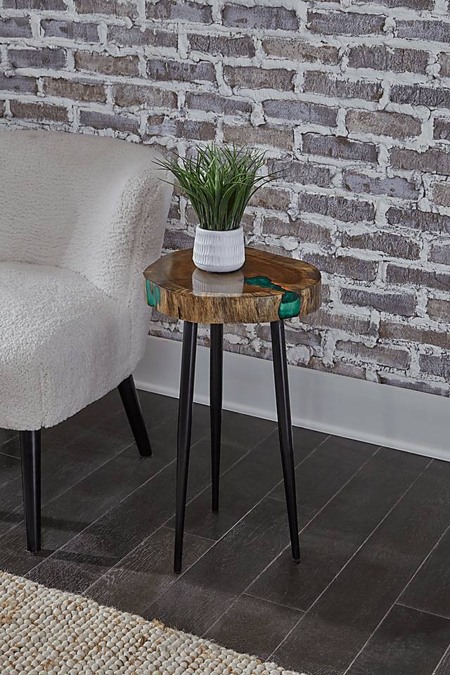 Bruning Brown Accent Table - Thumbnail - Image 2