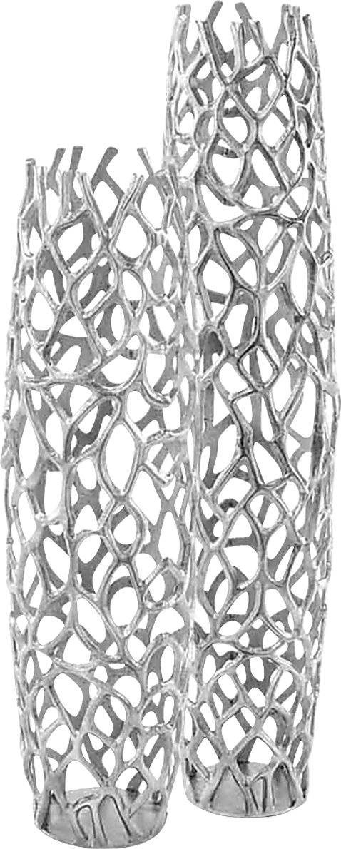 Brunk Silver Floor Vase