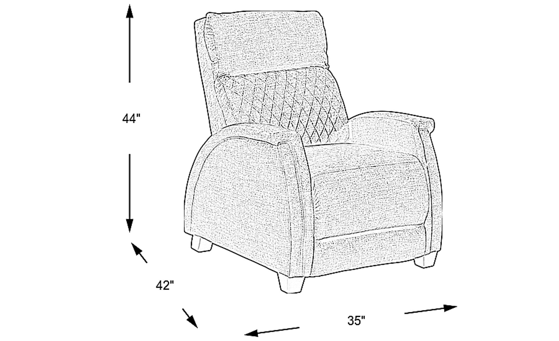 Dimension Image. Please refer to the Dimension Tab on this page for dimension details.