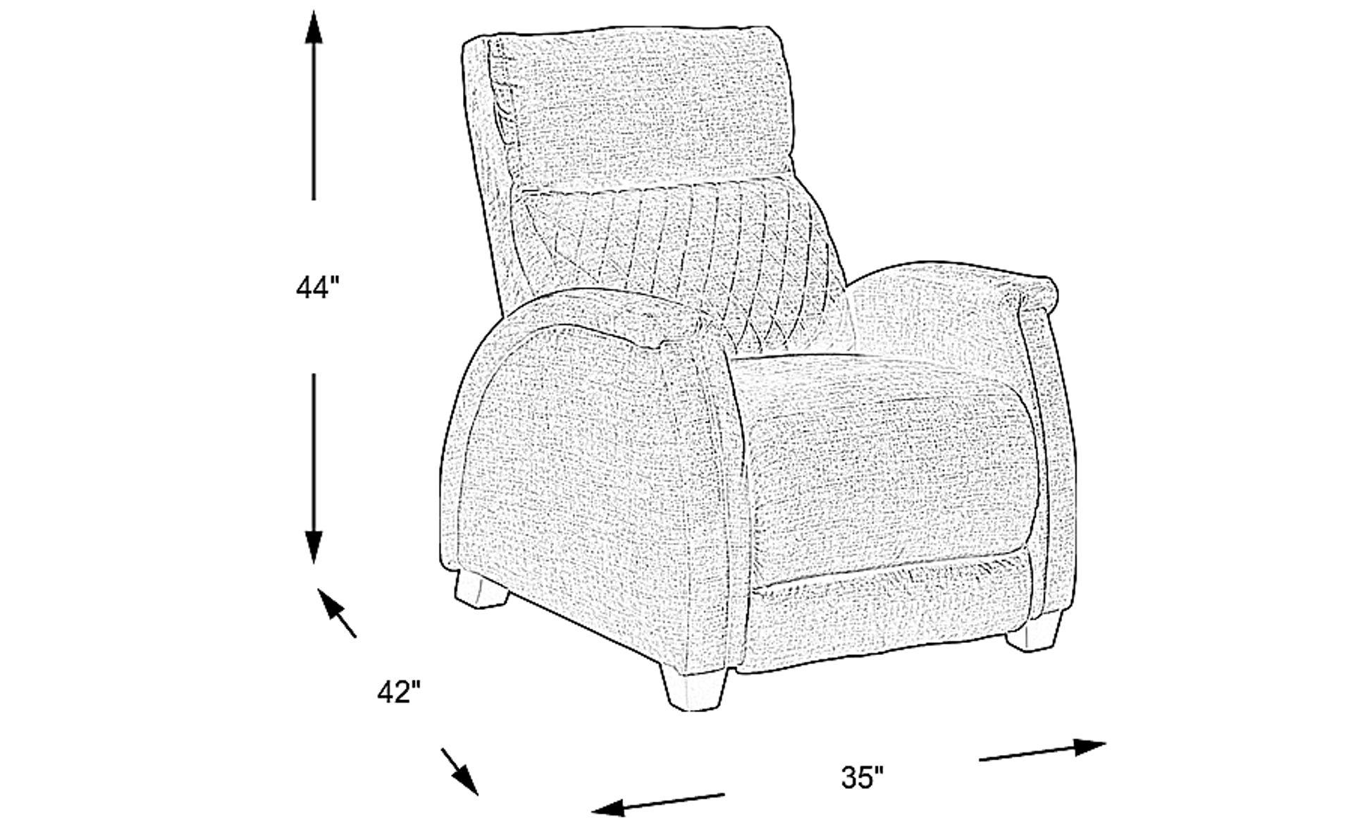 Dimension Image. Please refer to the Dimension Tab on this page for dimension details.