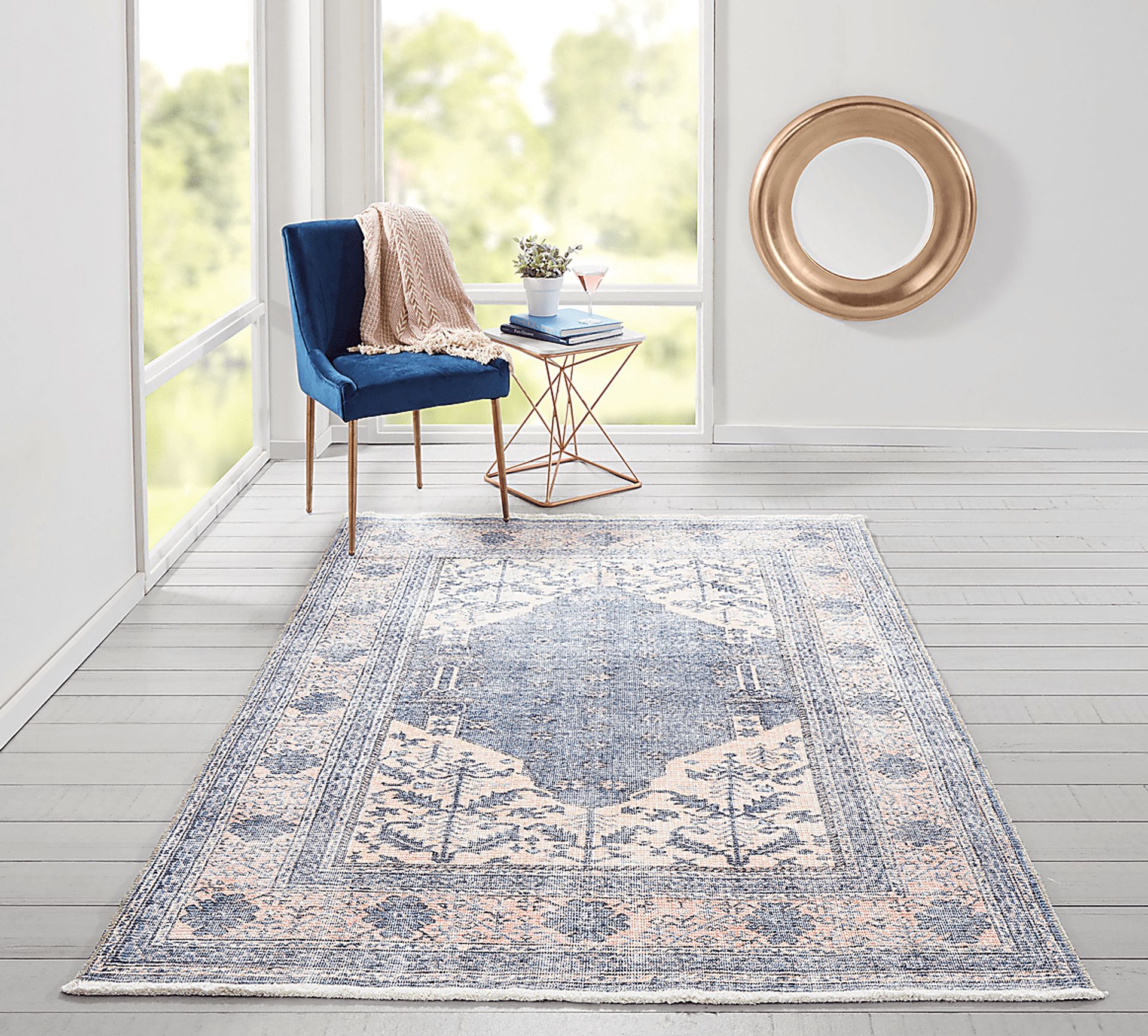 Brunnos Grey 3' x 5' Rug - Image 2