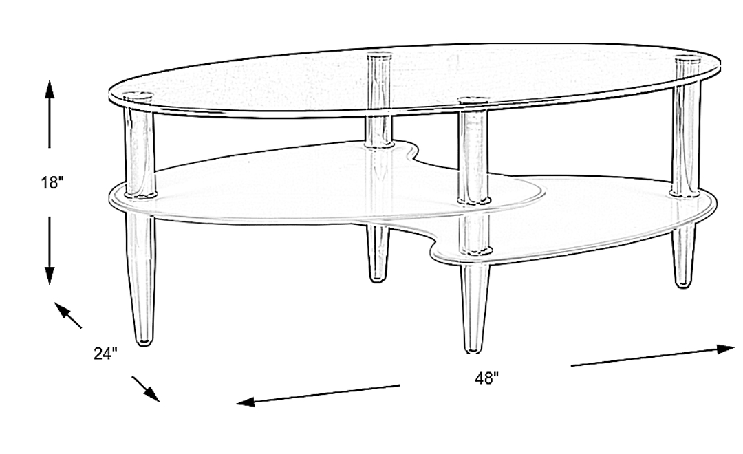 Brunson Silver Cocktail Table