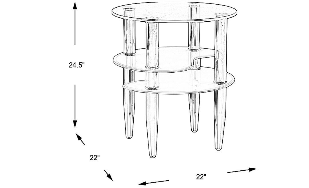 Brunson Silver End Table