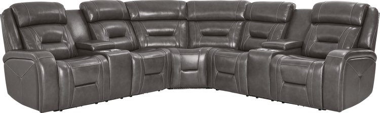 3 pc dual power reclining sectional