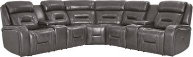 3 pc dual power reclining sectional