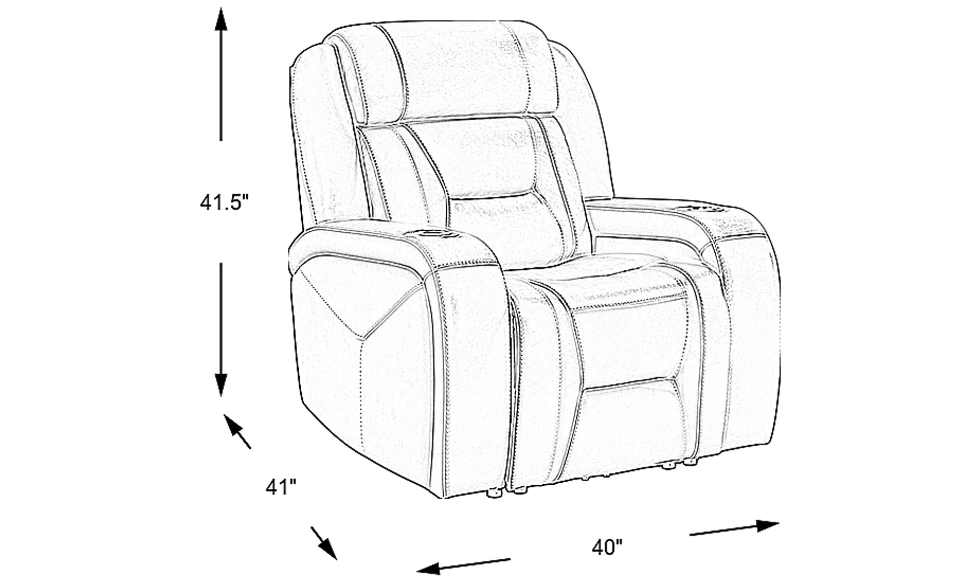 Dimension Image. Please refer to the Dimension Tab on this page for dimension details.
